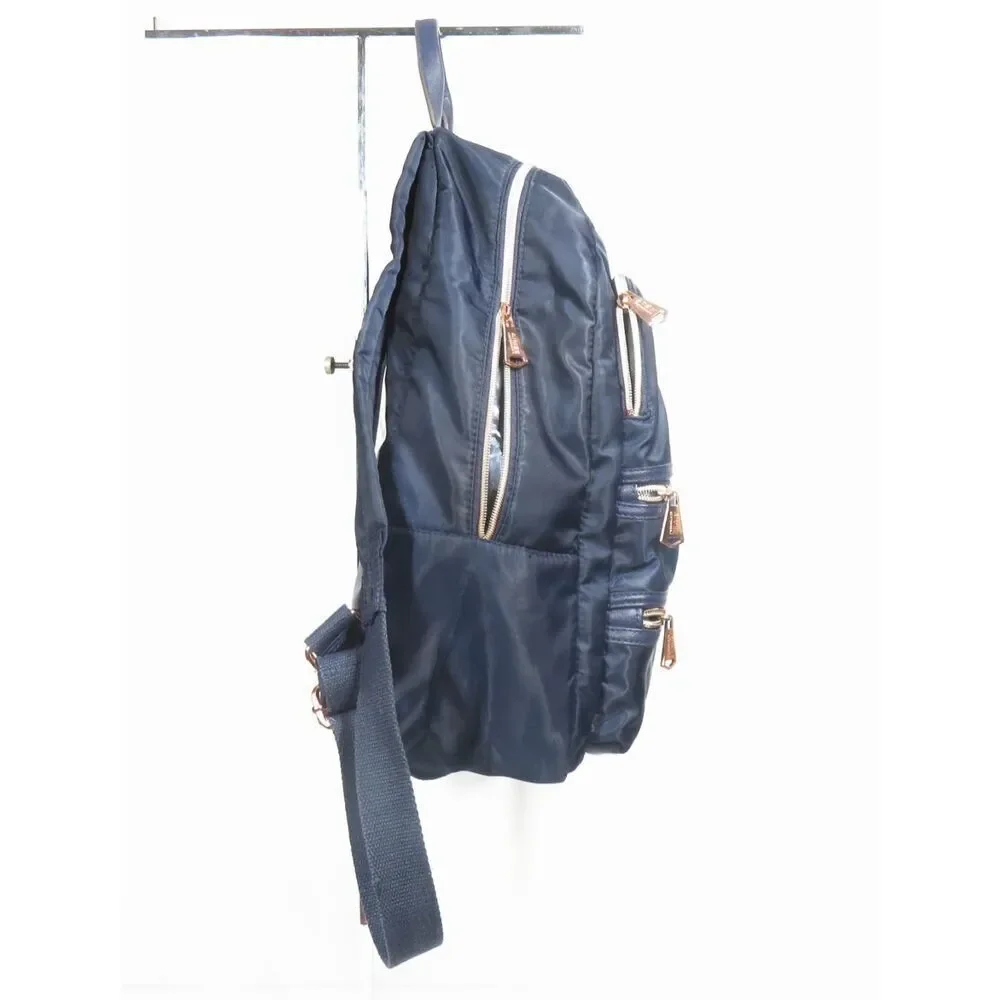 Aimee Kestenberg Marseille Backpack Navy Blue Nylon Travel